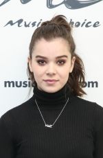 HAILEE STEINFELD at Music choice in New York 03/03/2016