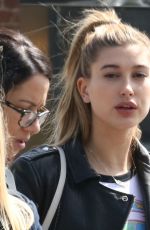 HAILEY BALDWIN at a Starbucks in Beverly Hills 03/01/2016