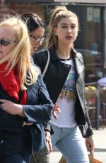 HAILEY BALDWIN at a Starbucks in Beverly Hills 03/01/2016