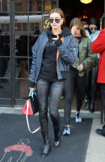 HAILEY BALDWIN Leaves The Bowery Hotel in New York 03/29/2016