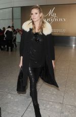 HEIDI KLUM at Heathrow Airport in London 03/13/2016