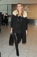 HEIDI KLUM at Heathrow Airport in London 03/13/2016
