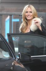 HEIDI KLUM Leaves ITV Studios in London 03/17/2016