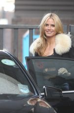 HEIDI KLUM Leaves ITV Studios in London 03/17/2016