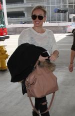 HILARY DUFF Arrives at LAX Airport in Los Angeles 03/01/2016