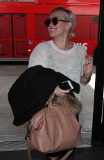 HILARY DUFF Arrives at LAX Airport in Los Angeles 03/01/2016