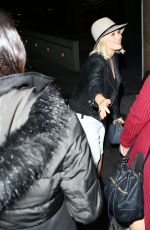 HILARY DUFF Arrives at Staples Center in Los Angeles 03/21/2016
