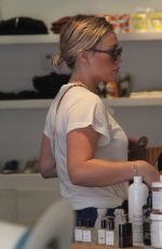 HILARY DUFF Out Shopping in Beverly Hills 02/29/2016