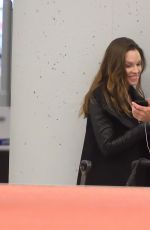 HILARY SWANK Arrives at JFK Airport in New York 03/21/2016