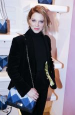 LEA SEYDOUX at Roger Vivier Prismick Denim Party in Paris 03/07/2016
