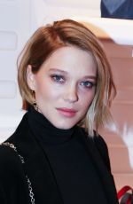 LEA SEYDOUX at Roger Vivier Prismick Denim Party in Paris 03/07/2016