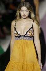 GIGI HADID at Giambattista Valli Fashion Show in Paris 03/07/2016