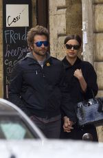 IRINA SHAYK and Brandley Cooper Out and About in Paris 03/08/2016
