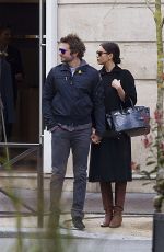 IRINA SHAYK and Brandley Cooper Out and About in Paris 03/08/2016