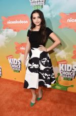 ISABELA MONER at Nickelodeon’s 2016 Kids’ Choice Awards in Inglewood 03/12/2016