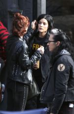 JAIMIE ALEXANDER on the Set of 