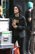 JAIMIE ALEXANDER on the Set of 