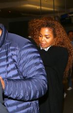 JANET JACKSON at LAX Airport in Los Angeles 03/09/2016