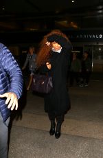 JANET JACKSON at LAX Airport in Los Angeles 03/09/2016
