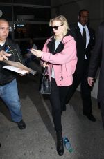 JANUARY JONES at Los Angeles International Airport 03/09/2016