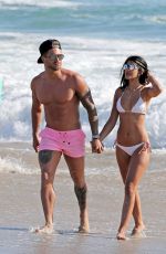 JASMIN WALIA in Bbikini at a Beach in Santa Monica 03/15/2016