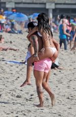 JASMIN WALIA in Bbikini at a Beach in Santa Monica 03/15/2016