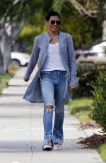 JENNA DEWAN in Ripped Jeans Out in Los Angeles 03/11/2016