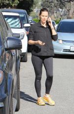 JENNIFER GARNER in Tights Out in Brentwood 03/22/2015
