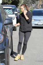 JENNIFER GARNER in Tights Out in Brentwood 03/22/2015
