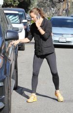 JENNIFER GARNER in Tights Out in Brentwood 03/22/2015
