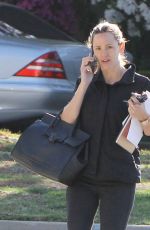 JENNIFER GARNER in Tights Out in Brentwood 03/22/2015
