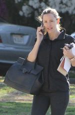 JENNIFER GARNER in Tights Out in Brentwood 03/22/2015