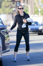 JENNIFER GARNER Leaves a Gym in Los Angeles 03/29/2016