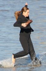 JENNIFER GARNER on the Set of 