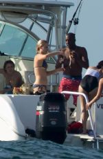 JENNIFER LAWRENCE in Bikini ona Boat in Bahamas 03/04/2016
