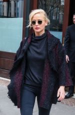 JENNIFER LAWRENCE Leaves and Arrives at Her Hotel in New York 03/23/2016