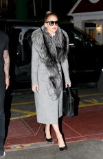 JENNIFER LOPEZ Arrives at Chelsea Piers for a Photoshoot 02/29/2016