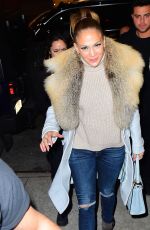 JENNIFER LOPEZ Arrives at Watch What Happens Live in New York 03/01/2016