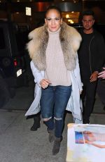 JENNIFER LOPEZ Arrives at Watch What Happens Live in New York 03/01/2016