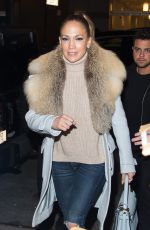 JENNIFER LOPEZ Arrives at Watch What Happens Live in New York 03/01/2016