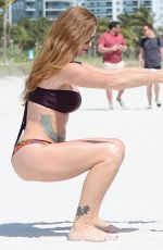 JENNIFER NICOLE LEE on the Beach in Miami 03/11/2016