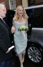 JERRY HALL Arrives at St. Brides in London 03/05/2016