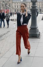 JESSICA ALBA Arrives at Dior Fashion Show in Paris 03/04/2016