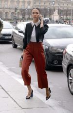 JESSICA ALBA Arrives at Dior Fashion Show in Paris 03/04/2016