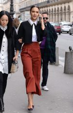 JESSICA ALBA Arrives at Dior Fashion Show in Paris 03/04/2016