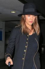 JESSICA ALBA Arrives at LAX Airport in Los Angeles 03/10/2016