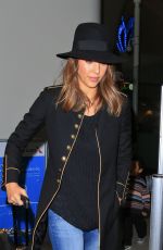 JESSICA ALBA Arrives at LAX Airport in Los Angeles 03/10/2016