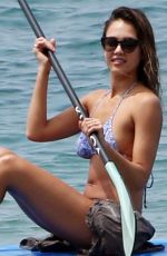 JESSICA ALBA in Bikini on the Beach in Hawaii 03/22/2016