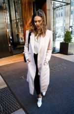 JESSICA ALBA Out and About in New York 03/29/2016