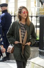 JESSICA ALBA Out and About in Paris 03/03/2016